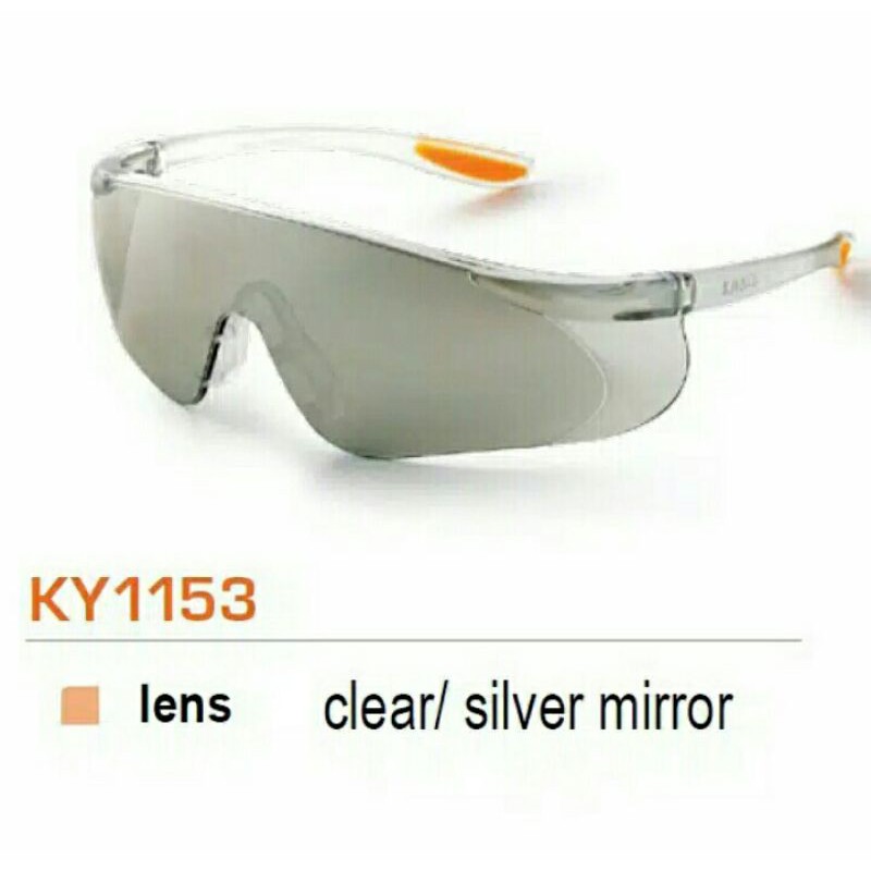 KACAMATA SAFETY KING'S KY 1153 CLEAR/SILVER MIRROR