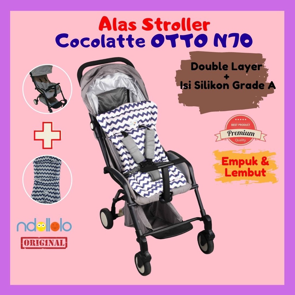 Alas Stroller Bayi Duduk Cocolatte Otto N70 Bahan Adem Lembut Pelindung Stoler Bayi Stroler Duduk Mini dan Besar Perlengkapan Bayi Baru Lahir Newborn Ibu Hamil dan Menyusui Murah Motif Polos Karakter Bayi Lucu By Ndollolo