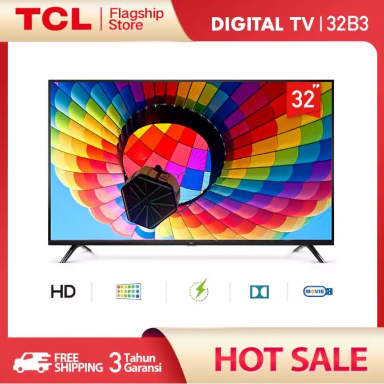 TCL 32 INCH DIGITAL LED TV- 32B3