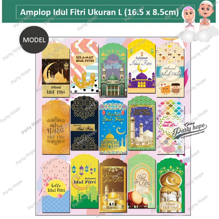 

Amplop lebaran idul fitri L / angpao idul fitri / amplop MASJID jumbo