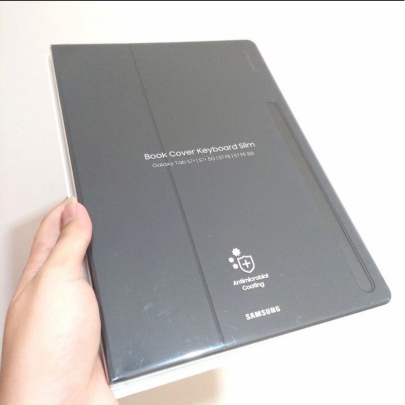 Samsung Book Cover Keyboard Slim Tab S7 FE & Tab S8+ Original Samsung