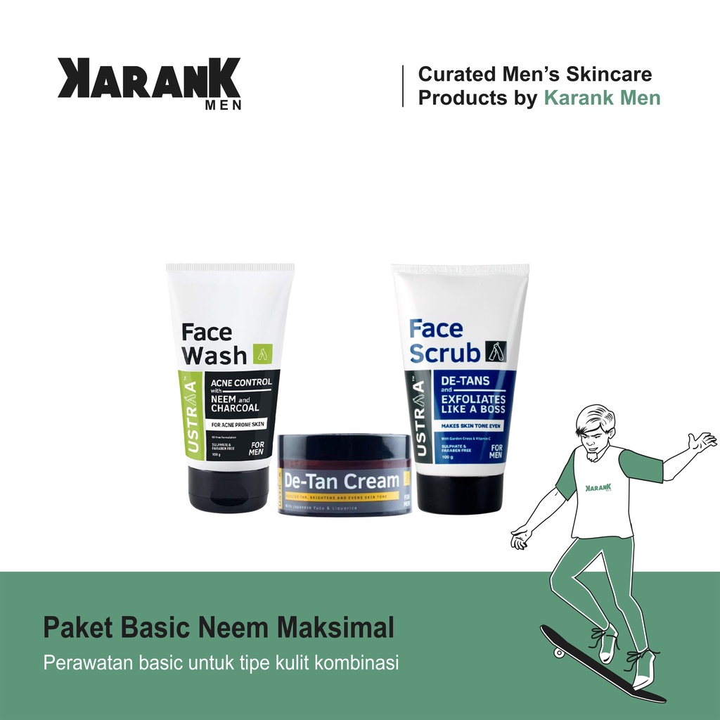 Paket Perawatan Wajah Pria Untuk Kulit Berjerawat Dan Mengembalikan Warna Kulit Asli / Pembersih Waj