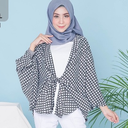 Dailythings Blouse Batwing Love FIT XXL Jumbo Blouse Kantor