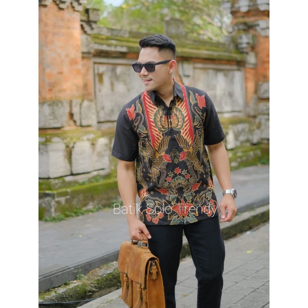 TRENDY 232 PENDEK KEMEJA BATIK LENGAN PENDEK KAIN HALUS MURAH