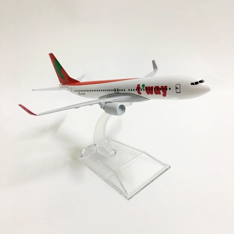 Korea Tway Air Diecast Boeing 737model Pesawat B737 Pesawat Metal Airplane Aviation Hadiah