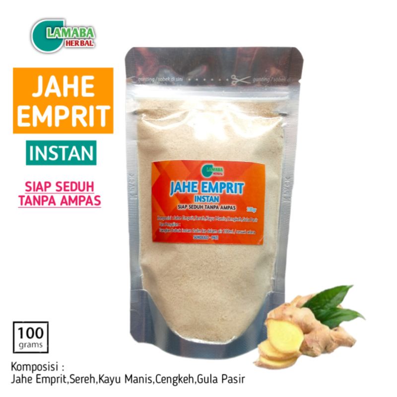 

Jahe Instan Bubuk Sari Jahe Emprit Wedang Minuman Herbal 100 garm