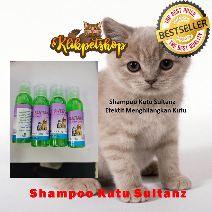 Shampoo Kucing kutu dan Jamur Sultanz 100 ml