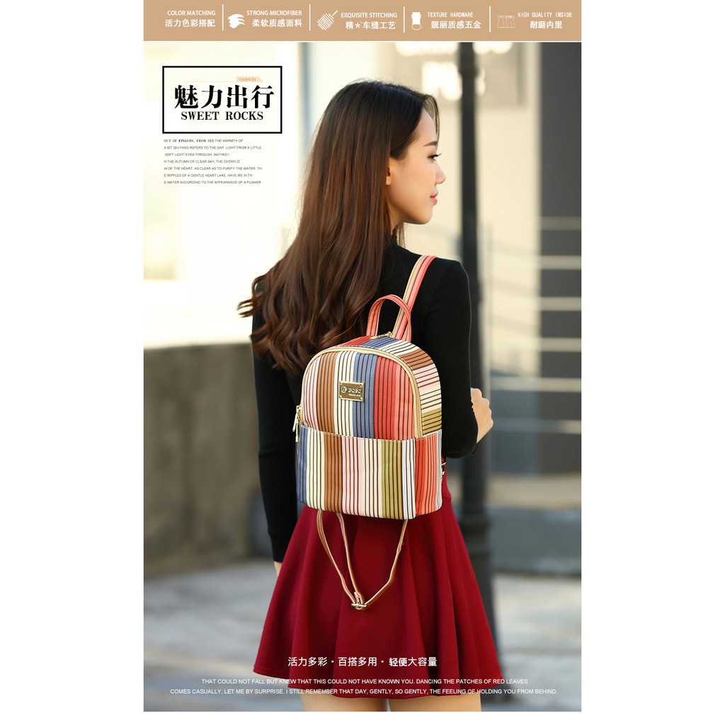 Original POSO PS-301-E - New Fashion Elegant Handbags Shoulder Sling Small Backpack Bag Leisure