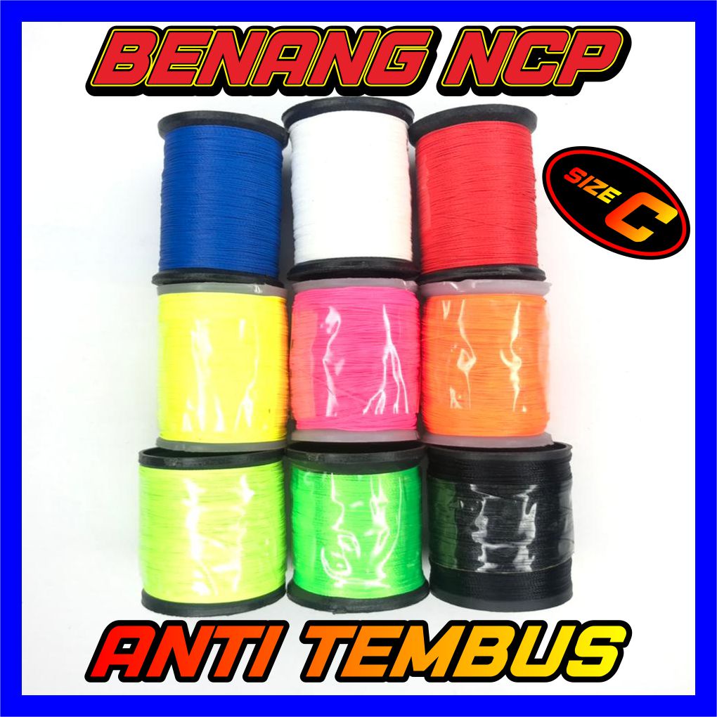 Benang NCP size C ASLI 100 METER Untuk Wraping Sangat Kuat untuk Assist Hook