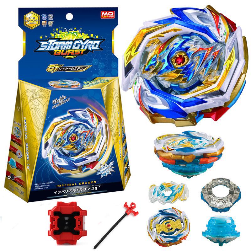 B-154 Burst Beyblade DX Booster Imperial Dragon.Ig'Dengan Hadiah Mainan Peluncur Anak-Anak