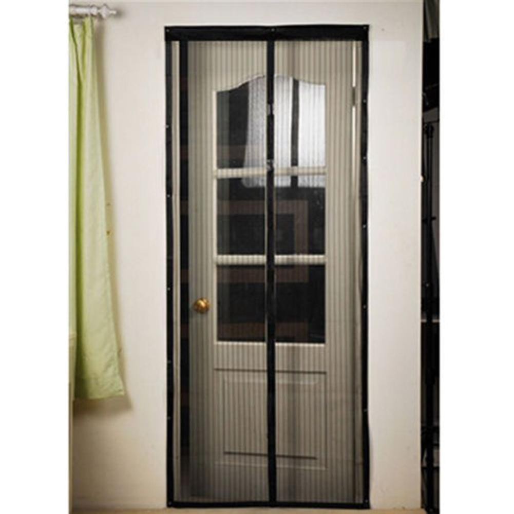 Black Magnetic Clasp Anti Mosquito Screen Door Curtain Va Shopee