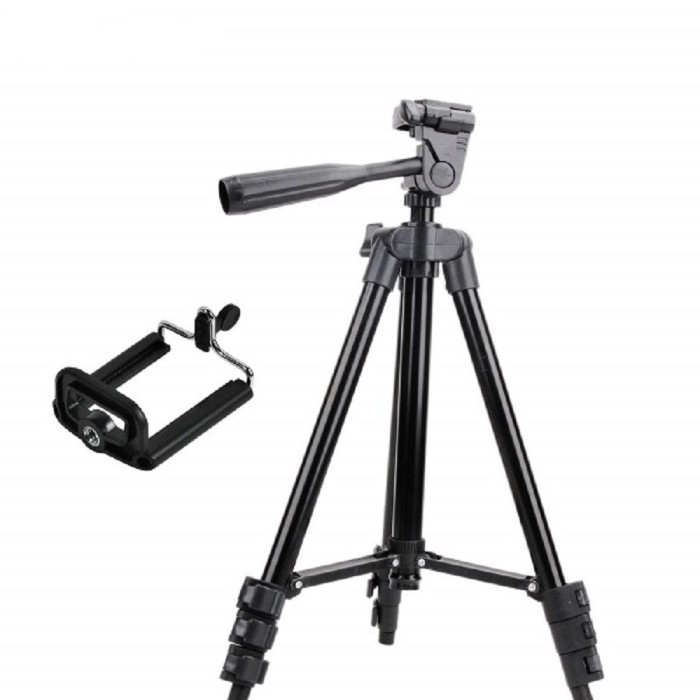 PAKET KOMPLIT Murah RINGLIGHT 26CM + TRIPOD 2,1 METER MAKE UP VLOG LAMPU RINGLIGHT-3120