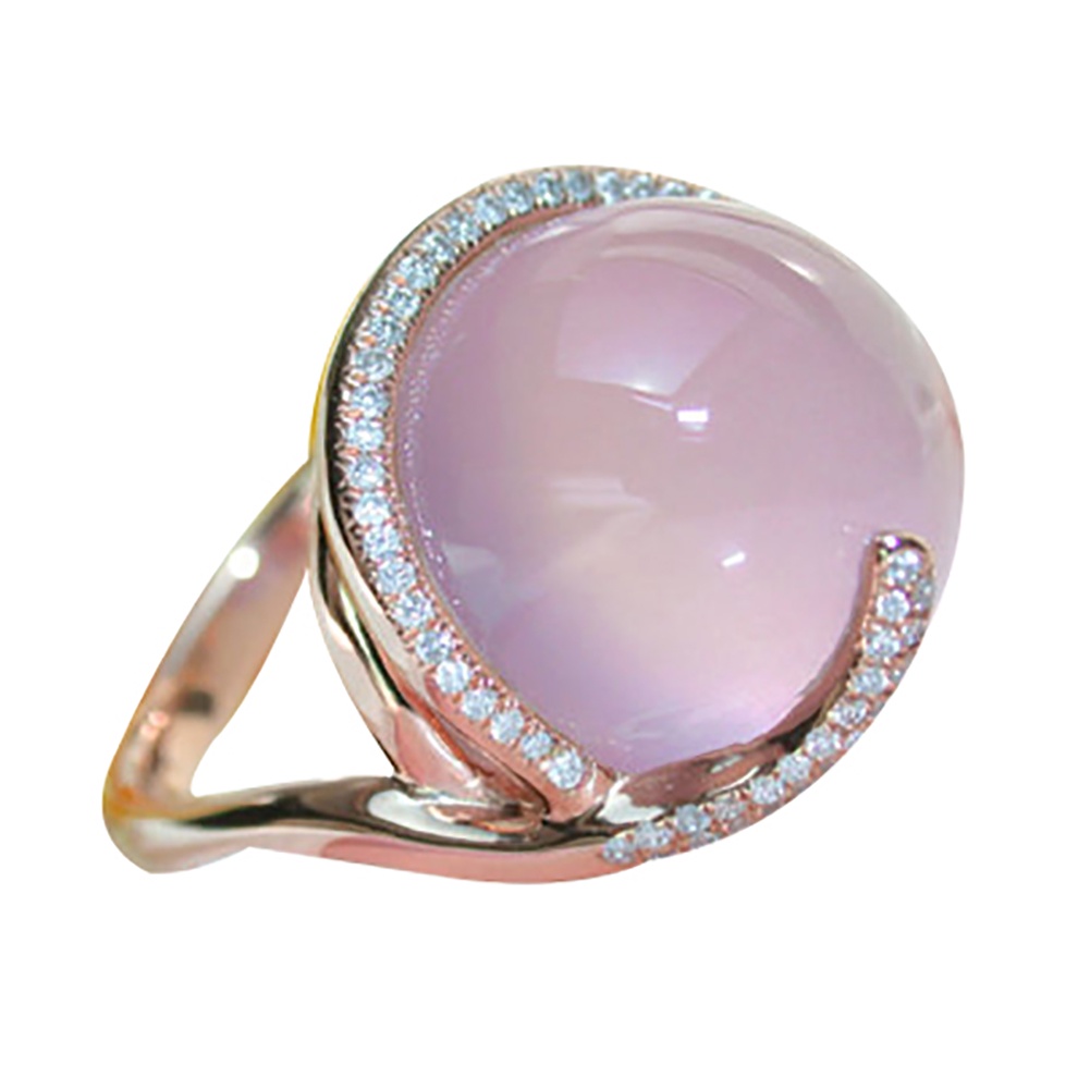 Hu Hu Hu Hu Hu Alat Bantu Pasang Kacamata♡ Cincin Wanita Hias Moonstoneberlian Imitasi Untuk Pernikahanpestahadiah