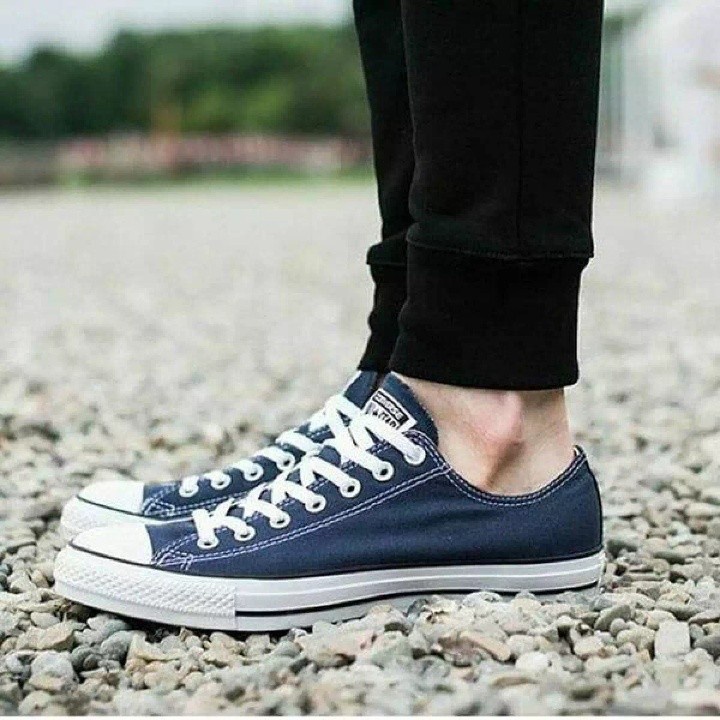 SEPATU ALL STAR CONVERSE 70S LOW NAVY BLUE PREMIUM BNIB - SEPATU PRIA SNEAKERS ALL STAR PENDEK BIRU UNISEX COUPLE - SNEAKER PRIA