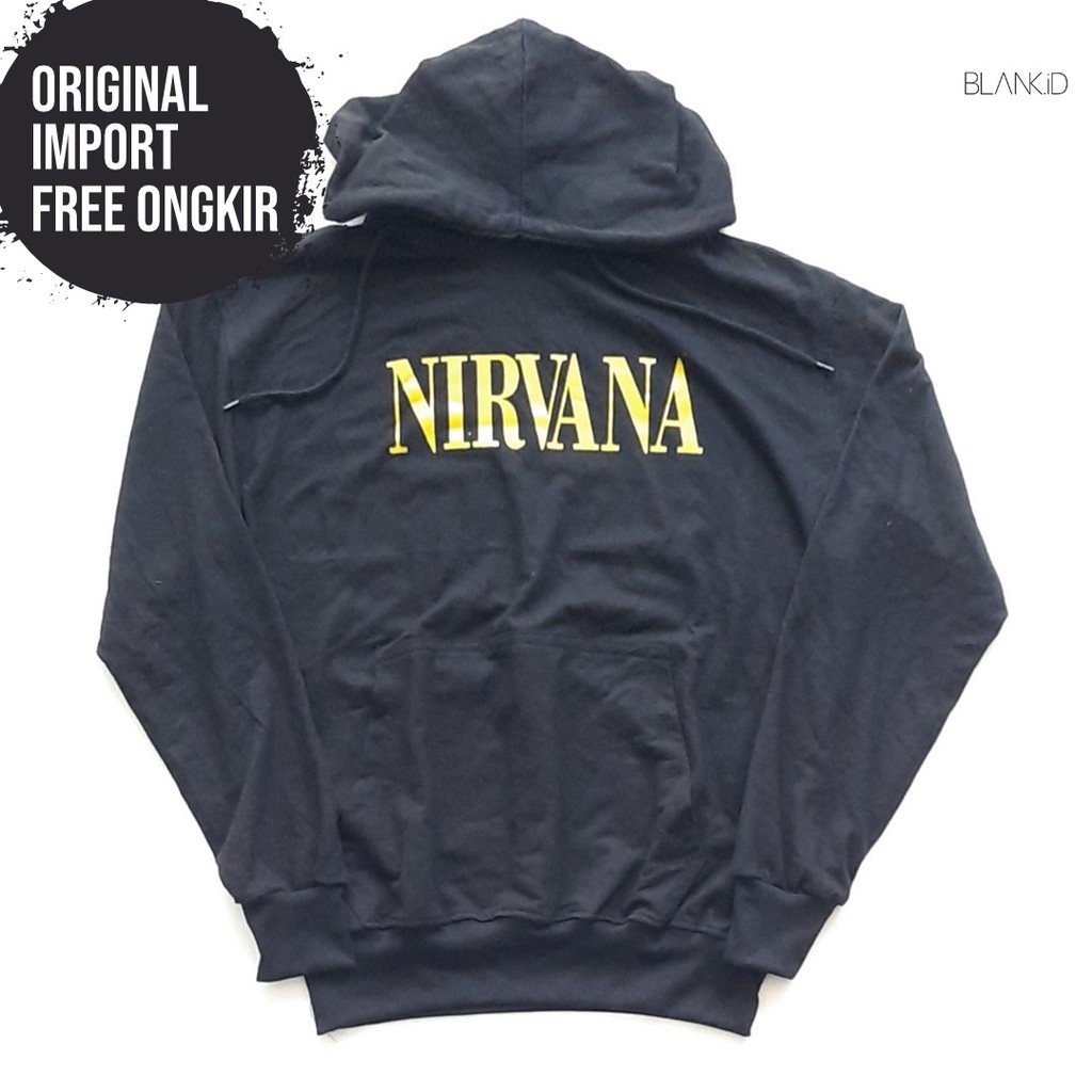 HOODIE HnM NIRVANA ORIGINAL - HOODIE H&M ORIGINAL - UNISEX OUTERWEAR - JAKET H&M ORIGINAL - BLANK.ID