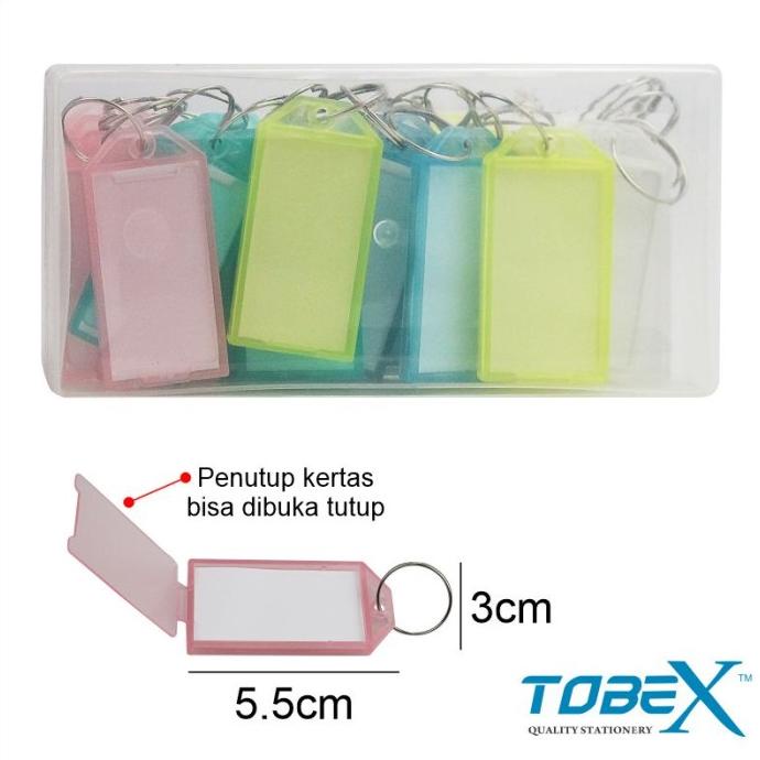 

Gantungan Kunci Key Ring Name Tag Label Isi 25/pack TOBEX TB 102003