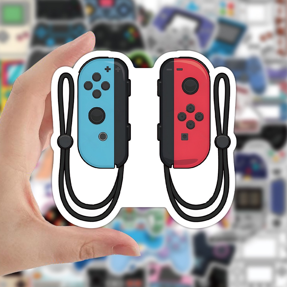 50pcs Stiker Doodle Anti Air Untuk Dekorasi Controller Nintendo Switch