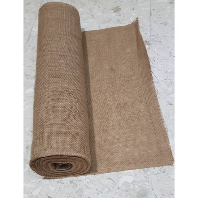 10 YARD - L48cm | KARUNG GONI  BURLAP KAIN GONI COKLAT | BAHAN MAHAR &amp; CRAFT