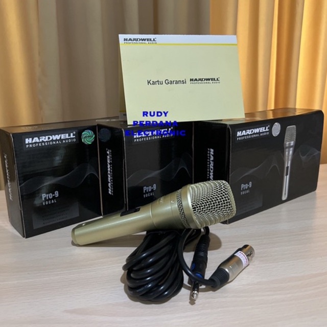 MICROPHONE MIC CABLE MIKROPON MIK KABEL HARDWELL PRO9 PRO-9 5M 5 METER ORIGINAL ORI BAGUS TERLARIS TERBAIK GARANSI