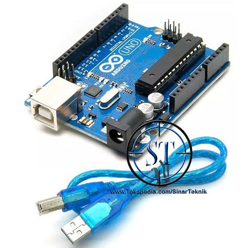 Kit Arduino Uno R3 Atmega 328P AR-01B + Kabel USB Compatible Board