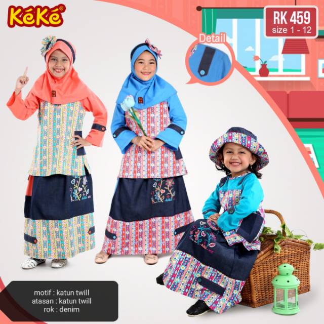 Stelan Rok Anak ~RK 459~