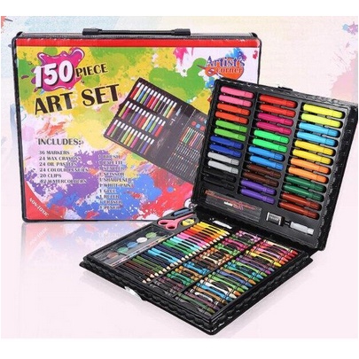 Crayon Warna Isi 150Pcs Full Set Coloring Krayon Pewarna Anak Tools Art Seni Kesenian Colorful Prakarya Melukis Paint Mewarnai Lukisan Kerajinan Tangan Draw Drawing Kertas Lukis Painting Kids Perlengkapan Menggambar Peralatan Drawing Color Grosir Prakarya