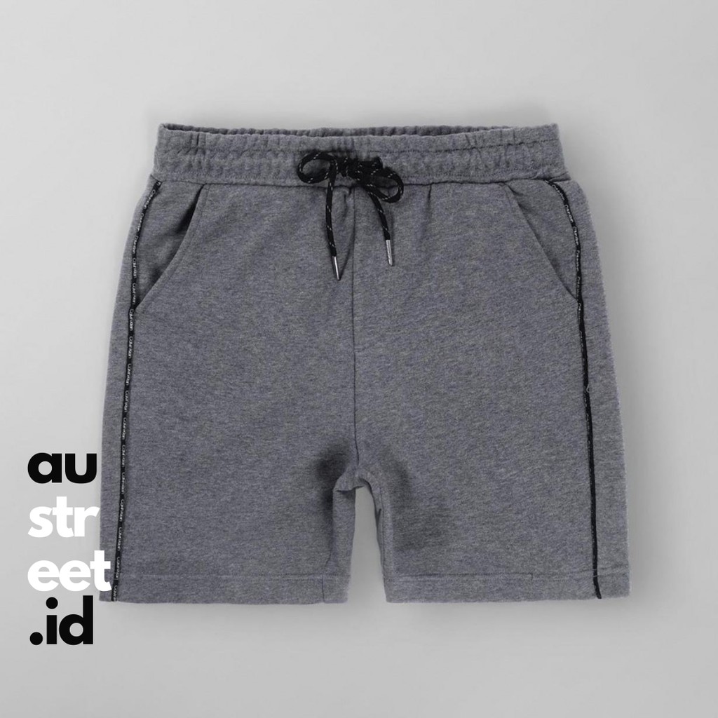 Celana Pendek Calvin Klein Jogger Tape Grey