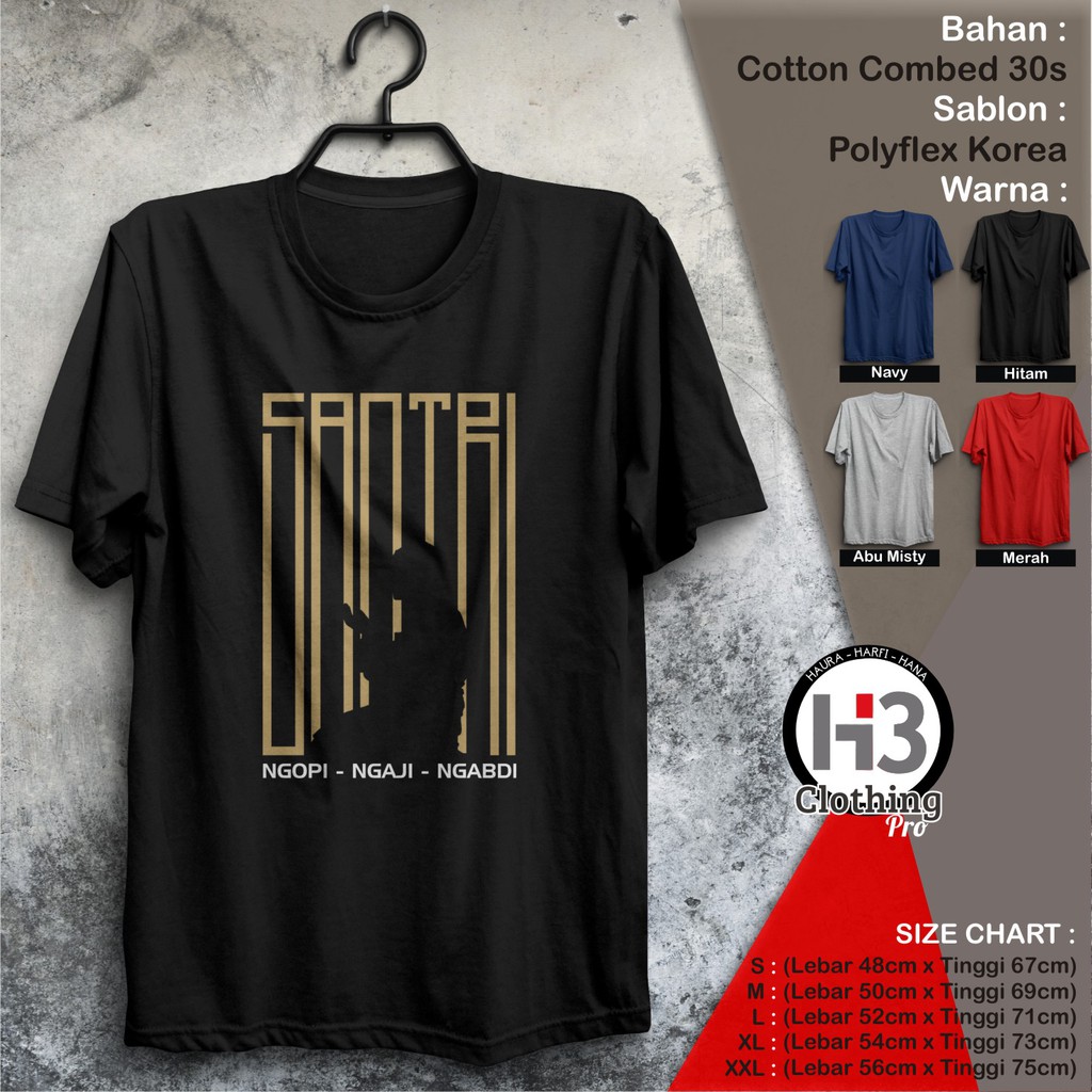  Kaos Santri Ngopi  Ngaji Ngabdi Shopee Indonesia