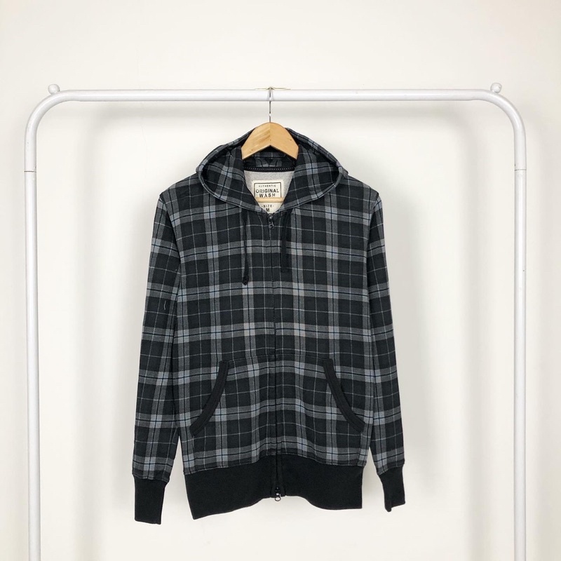 Uniqlo Zipper Hoodie Tartan