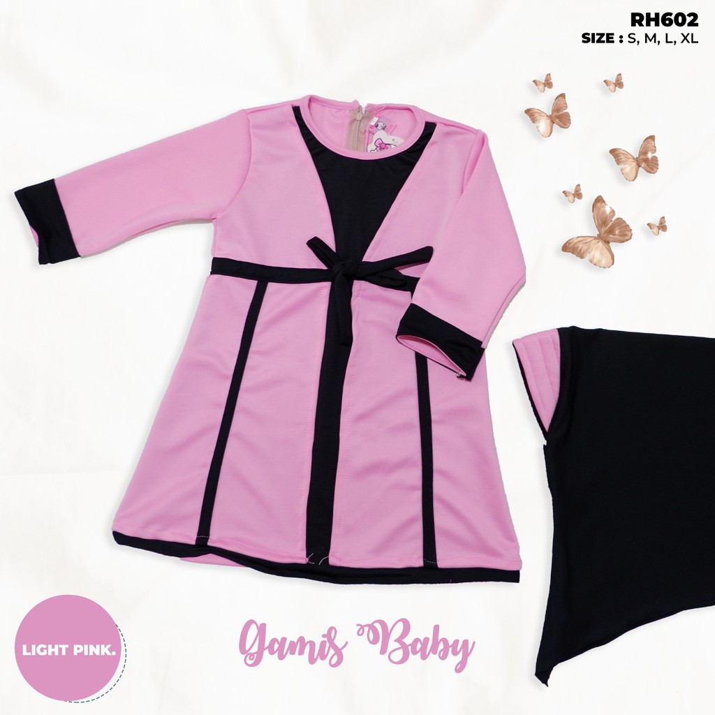 BAJU GAMIS BAYI PEREMPUAN - GAMIS BALITA - BAJU MUSLIM BAYI PEREMPUAN - PAKAIN GAMIS BABY 3-24 BULAN