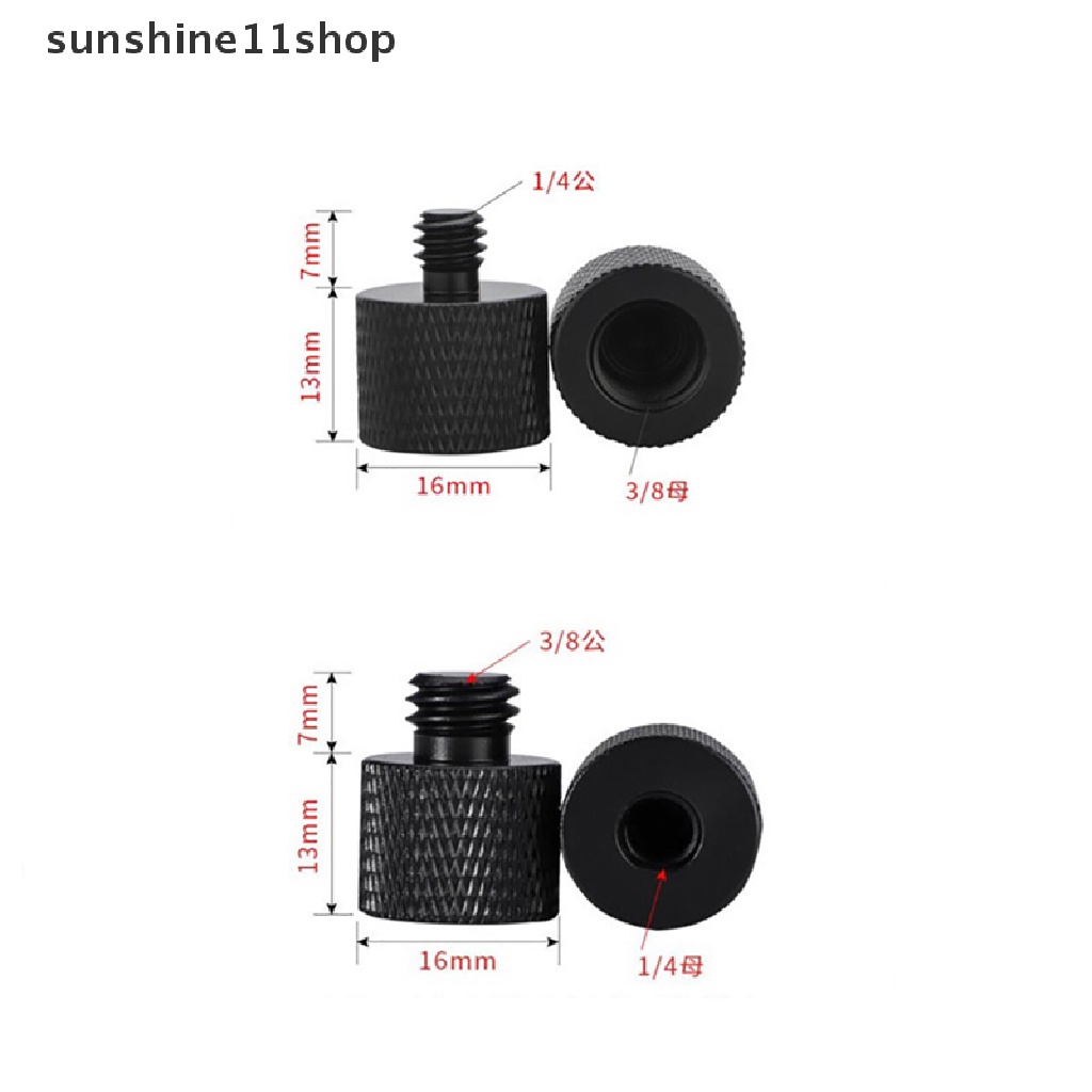 Sho Adapter Skrup Tripod 3 / 8 &quot;Ke 1 / 4&quot; Male