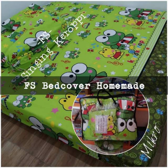 Bedcover premium set homemade grosir uk 180 anak dewasa