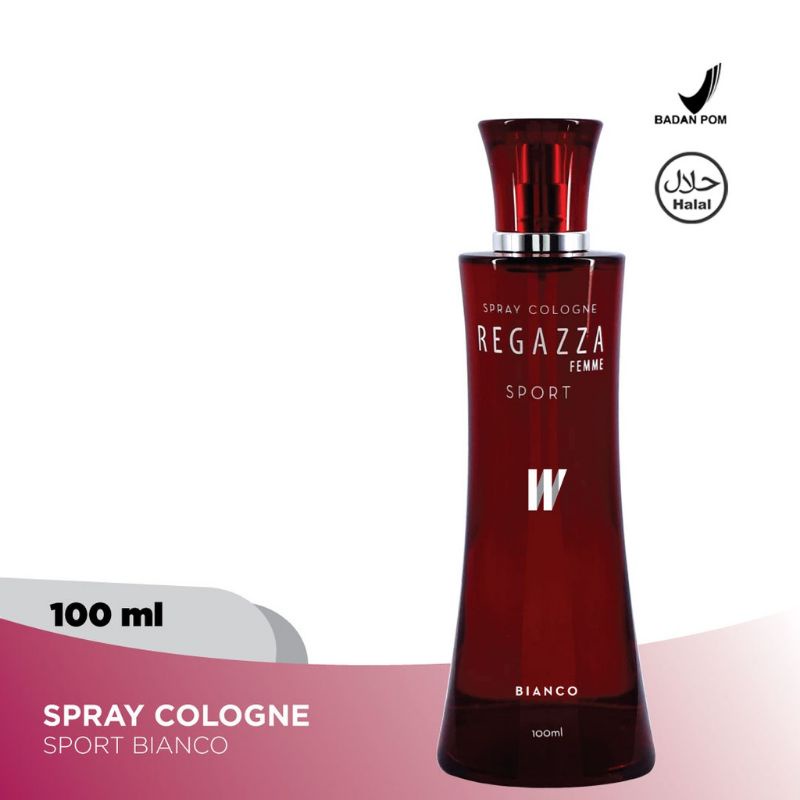 Regazza Sport Cologne 100ml White (Bianco) Parfum Glass