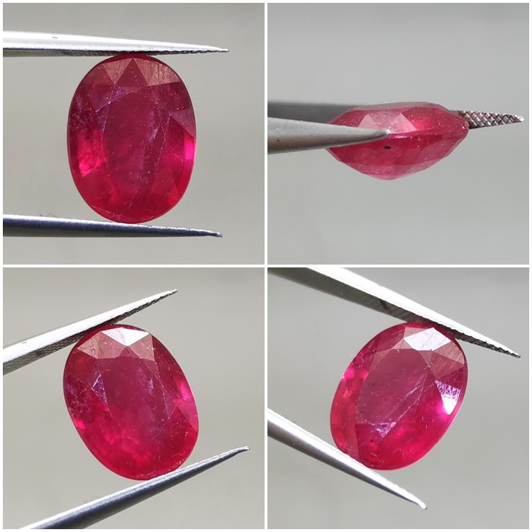 Batu Akik Asli Ruby Merah Kode R122