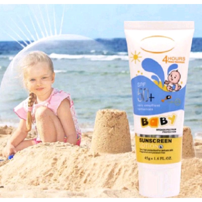 Sunscreen wajah anak dan dewasa sunblock Pelindung Sinar Matahari 45ml