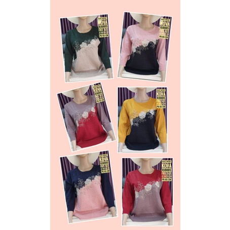 Atasan Rajut Import Premium / Rajut Kova Bellina