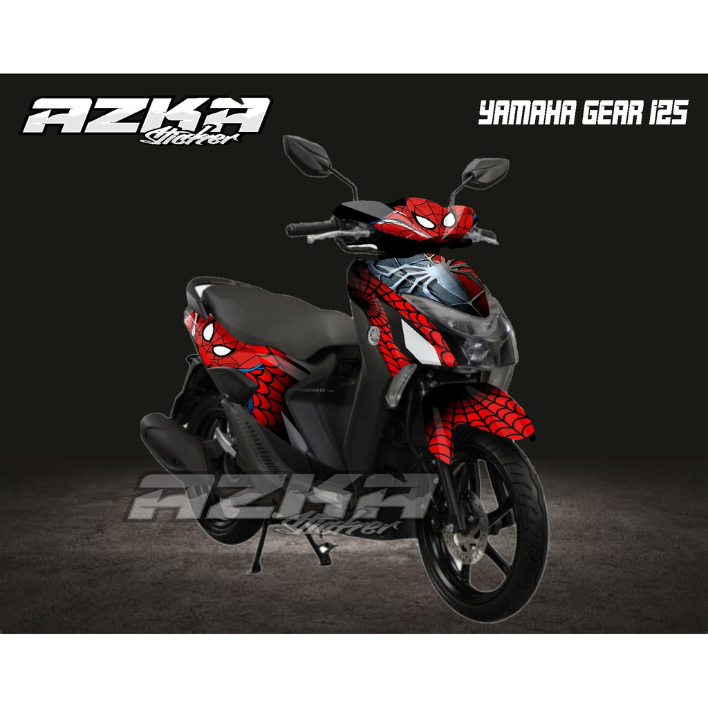 Jual Decal Sticker Fullbody Yamaha Gear 125 Spiderman Indonesia Shopee Indonesia