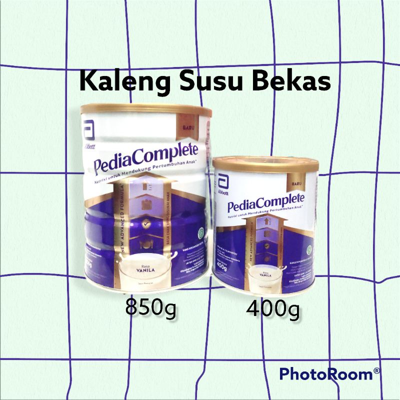 

kaleng susu bekas 800ml , 450ml