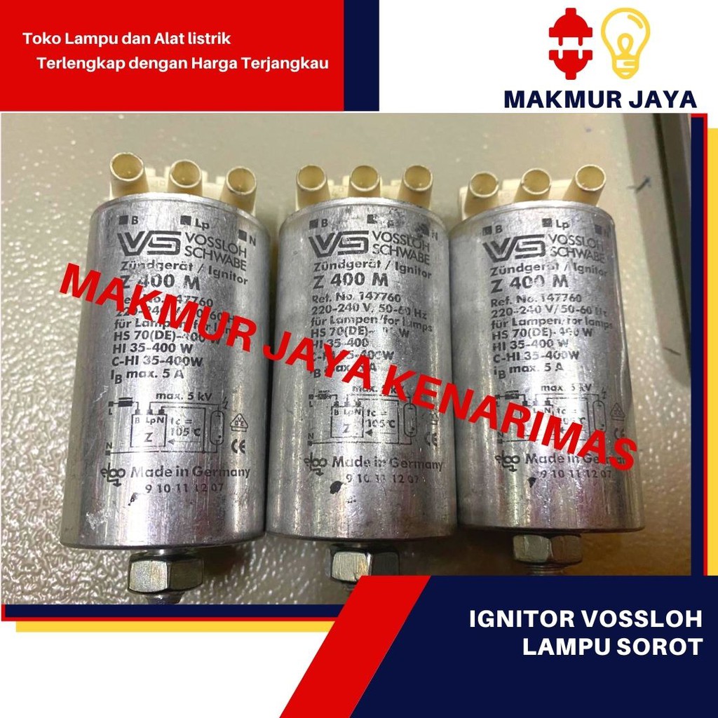 ignitor lampu/Ignitor Vossloh/Ignitor Lampu sorot