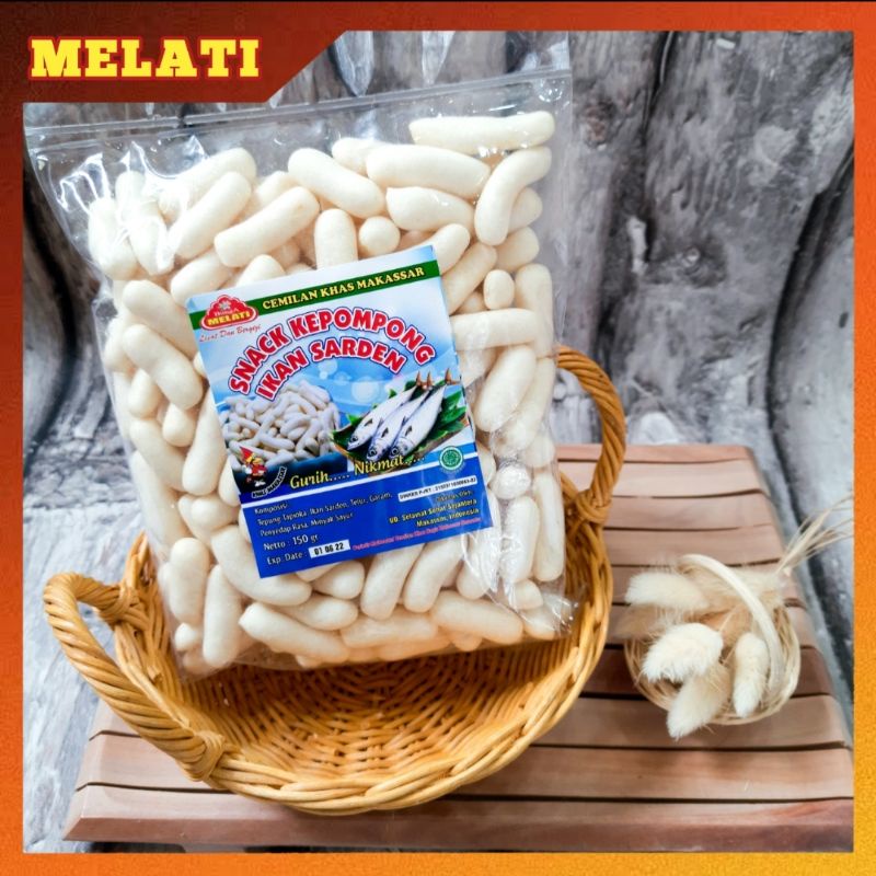 

[MELATI] Snack Kepompong Sarden Original 150 gram