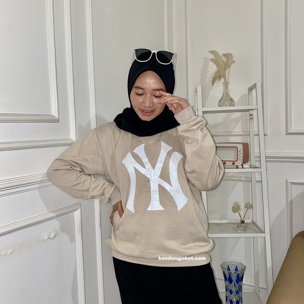 NY BIG LOGO SWEATER CRAWNECK || SWEATER BASIC NEW ART