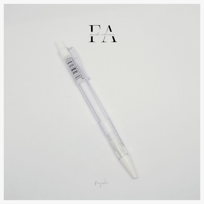

[FAZADA] Pensil Mekanik 0.5mm Estetik Putih Transparan