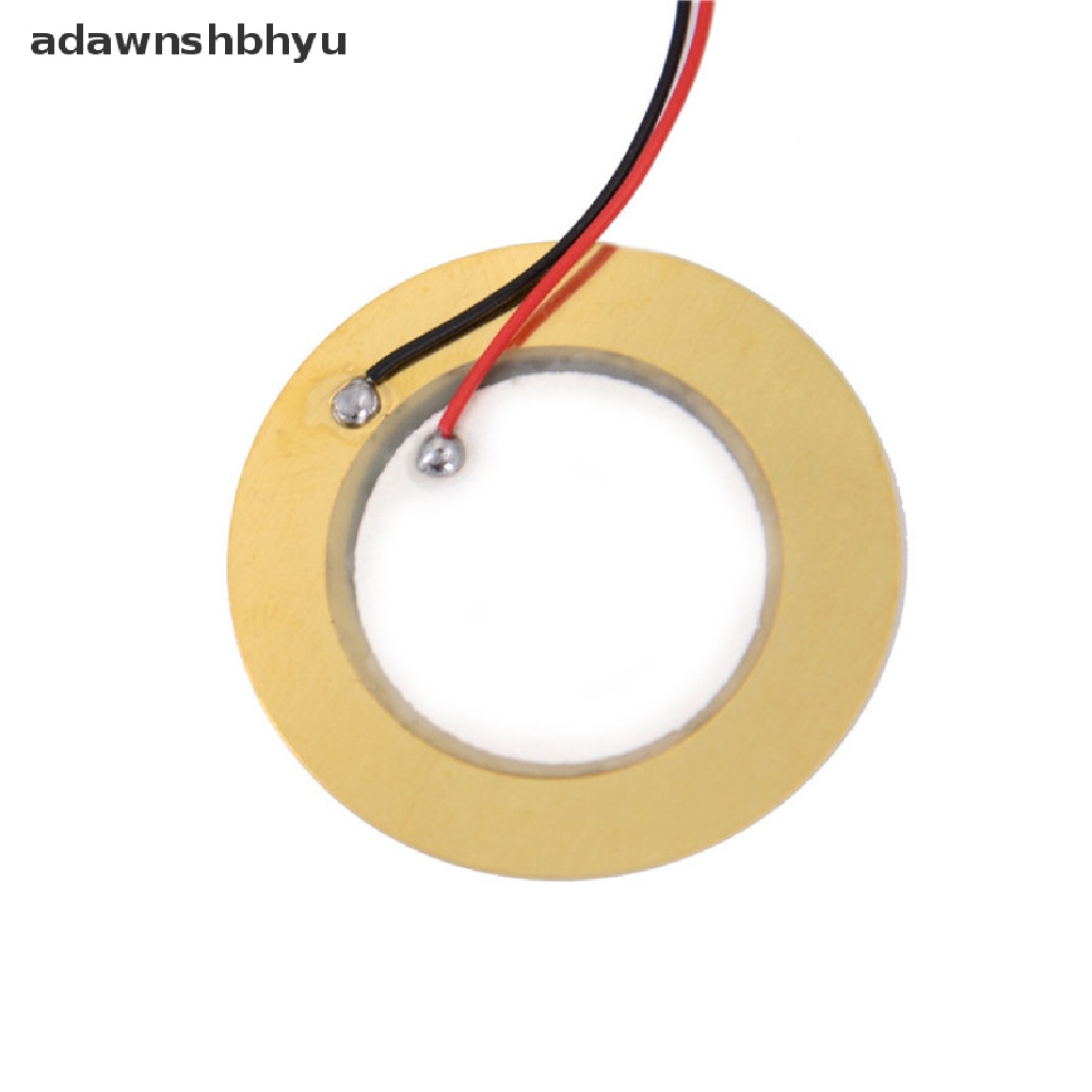 [adawnshbhyu] 10pcs 35mm Piezo Elements buzzer Sounder Sensor Trigger Drum Disc+Kawat Tembaga.