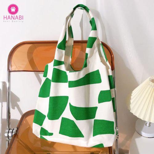 HANABI - Totebag wanita GEOMETRIS tas wanita handbag / tas jinjing