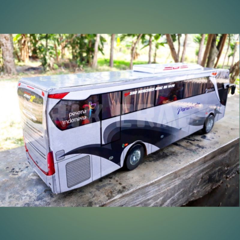 Erikcraft Miniatur Bus Miniatur Bis Pariwisata Mobil Mainan Hadiah Anak