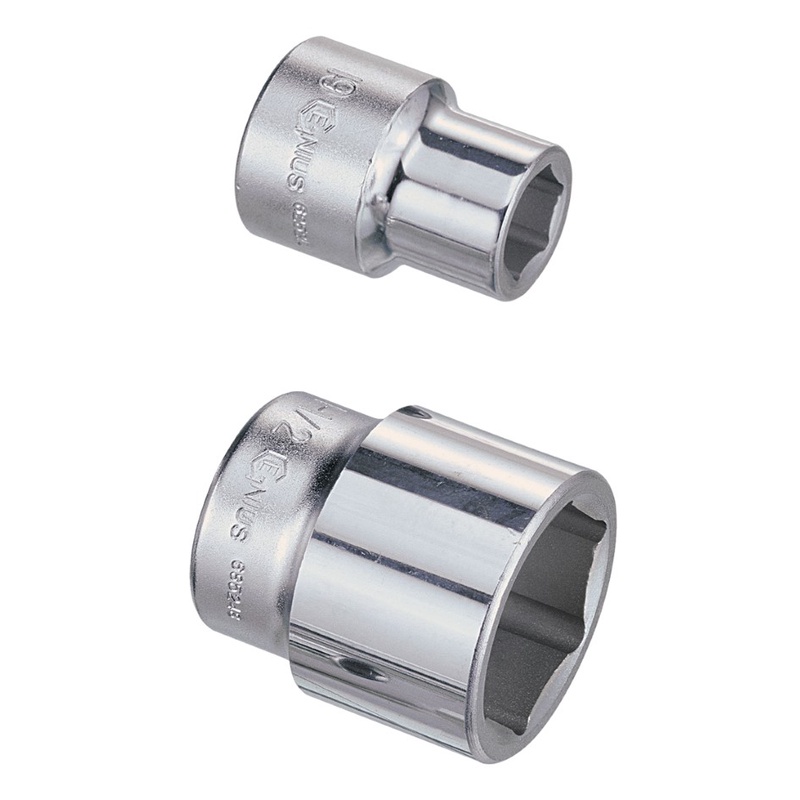3/4" dr. Hand Socket 75mm 6pt Genius Tools Kunci Shock 75mm