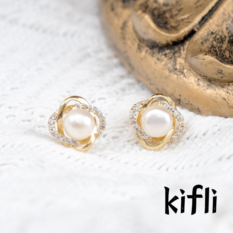 Anting Mutiara,Berlian Kecil,Untuk Wanita