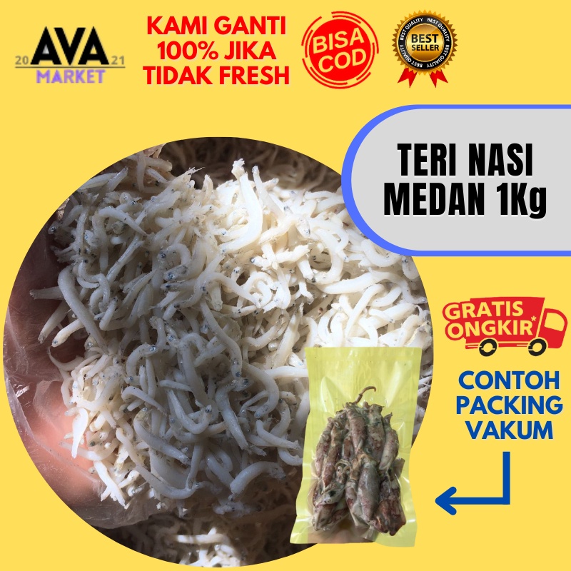 

Ikan Lauk Asin Teri Nasi Medan Asli Grade A 1 Kg Kilo Gram