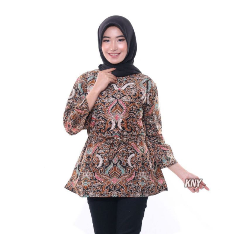 Trend batik blouse atasan batik wanita