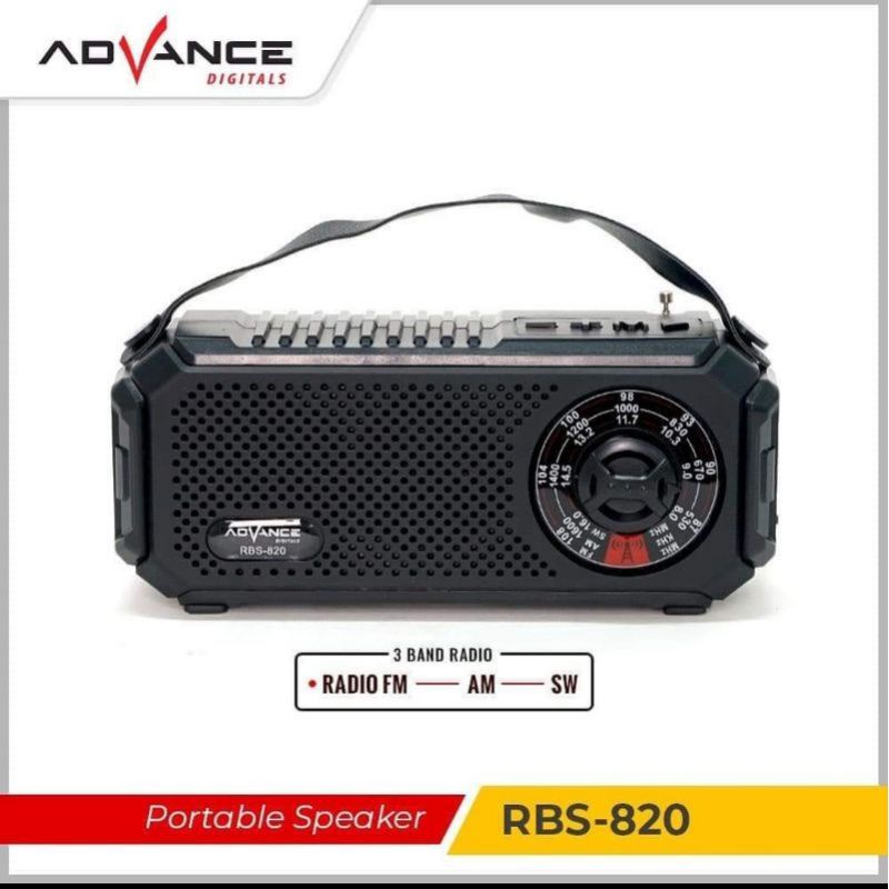 Portable Speaker Bluetooth music bos advance rbs 820 rbs820 solar panel